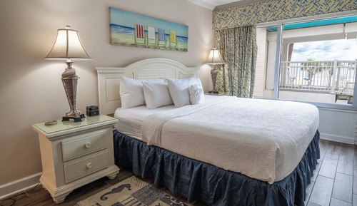 Chambre Premium, 1 très grand lit, vue mer