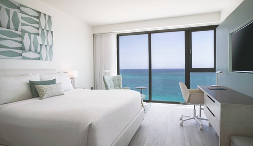 Suite Junior, 1 très grand lit et 1 canapé-lit, vue océan