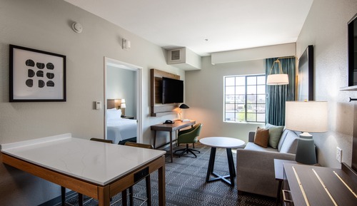 Suite, 1 chambre, accessible aux personnes à mobilité réduite, cuisine (Communication)
