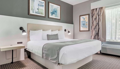 Chambre Standard, 1 très grand lit, accessible aux personnes à mobilité réduite, coin cuisine