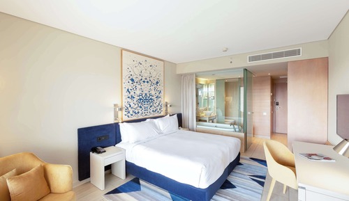 Chambre Deluxe, 1 très grand lit, vue piscine