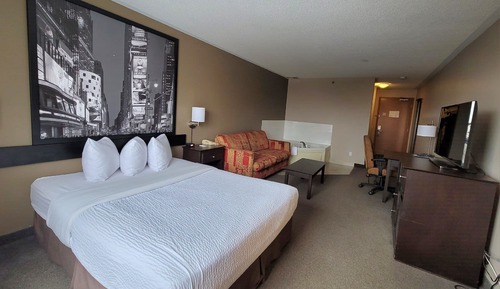Upgraded, Chambre, 1 grand lit, baignoire à jets