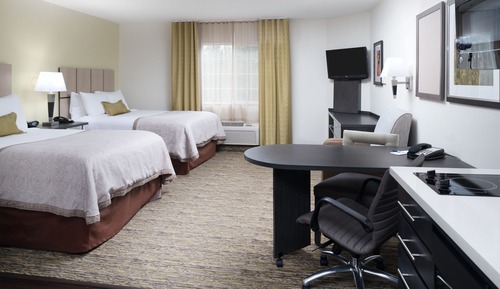 Suite Studio, 2 lits doubles, accessible aux personnes à mobilité réduite (Hearing)