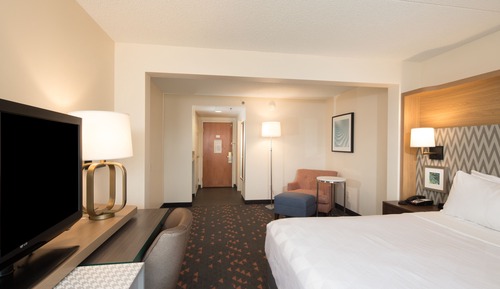 Chambre Standard, 1 très grand lit, accessible aux personnes à mobilité réduite (Communications)