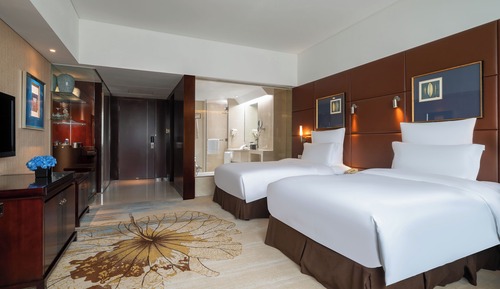 Chambre Deluxe, 2 lits une place, avec vue