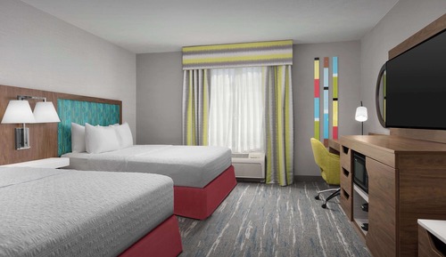 Chambre Standard, 2 grands lits, accessible aux personnes à mobilité réduite