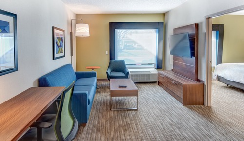 Suite, 1 lit double, accessible aux personnes à mobilité réduite (Mobility, Roll-In Shower)