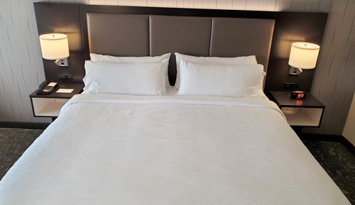 Suite, 1 très grand lit, accessible aux personnes à mobilité réduite (Roll-In Shower)