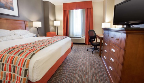 Chambre Deluxe, 1 très grand lit, réfrigérateur et four à micro-ondes (Upper Floor)