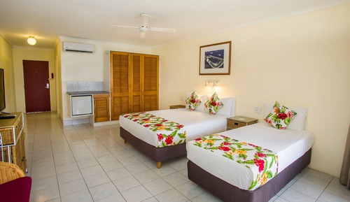 Chambre, en front de plage