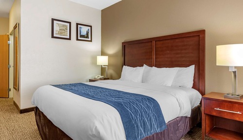 Chambre, 1 très grand lit, accessible aux personnes à mobilité réduite, non-fumeurs (Accessible Tub)