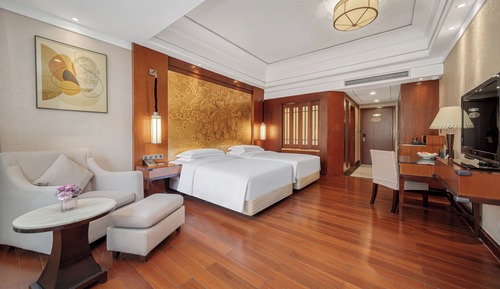 Chambre Supérieure avec lits jumeaux, vue jardin
