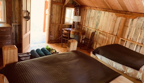 Cabane Familiale, balcon, vue montagne