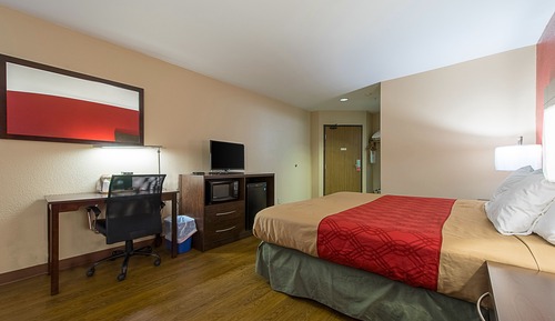 Chambre, 1 très grand lit, accessible aux personnes à mobilité réduite, non-fumeurs