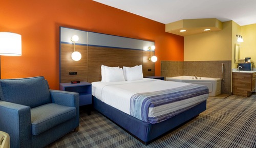 Suite Studio, 1 très grand lit, accessible aux personnes à mobilité réduite (Roll-In Shower)