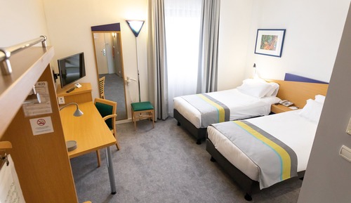 Chambre Standard, 2 lits une place, rez-de-chaussée