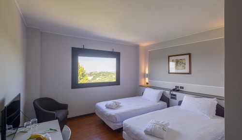Chambre Deluxe Double ou avec lits jumeaux, vue colline (Spa Access)