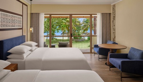 Chambre, 2 grands lits, non-fumeurs, en front de mer (View)