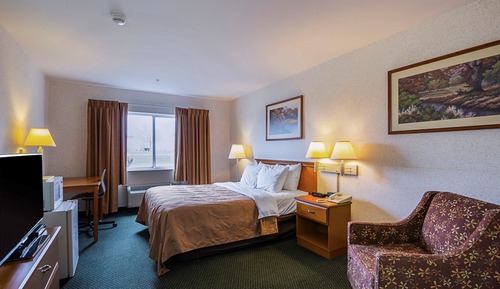 Chambre, 1 grand lit, accessible aux personnes à mobilité réduite, non-fumeurs
