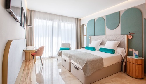 Chambre Double pour 1 personne, balcon, vue mer