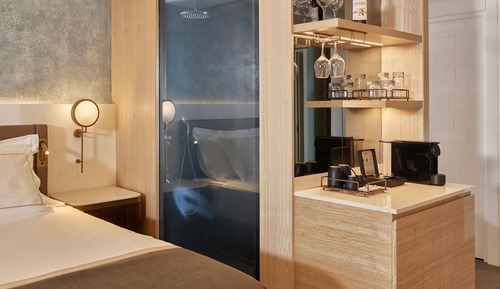 Chambre Deluxe Double ou avec lits jumeaux, vue partielle sur la mer