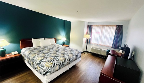 Chambre Deluxe, 1 très grand lit, accessible aux personnes à mobilité réduite, non-fumeurs