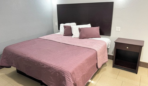 Chambre Standard, 1 très grand lit, non-fumeurs, réfrigérateur et four à micro-ondes