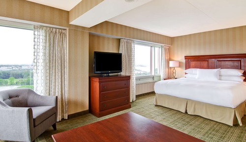 One Bedroom Suite, 1 King Bed with Sleep Sofa, US Falls View