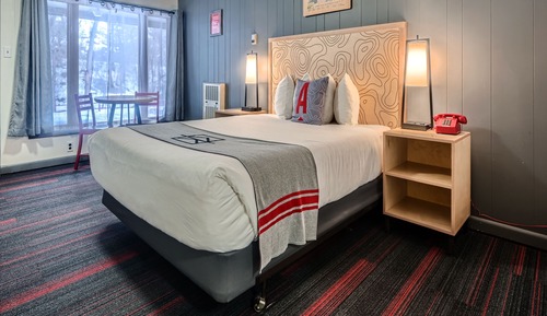 Chambre Standard, 1 grand lit, coin cuisine