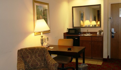 Chambre, 1 très grand lit et 1 canapé-lit, non-fumeurs, réfrigérateur et four à micro-ondes