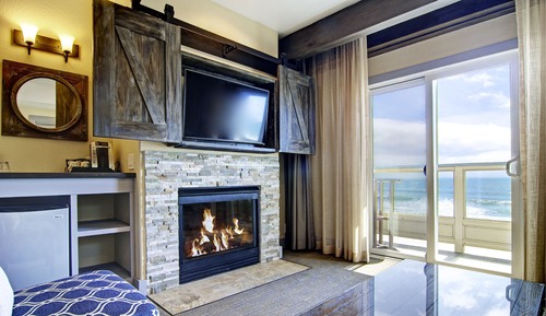 Suite Deluxe, 1 très grand lit, vue océan (Pillar Point)