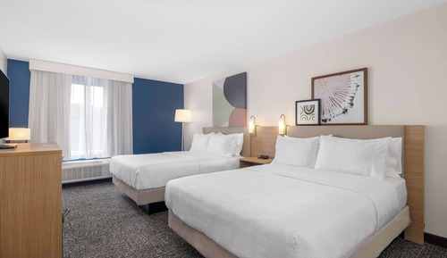 Chambre, 2 grands lits