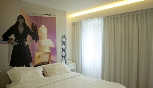 Chambre Double Deluxe pour 1 personne, 1 lit double, non-fumeurs, vue ville