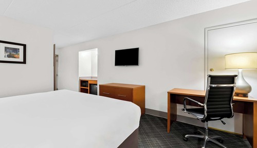 Chambre, 1 très grand lit, accessible aux personnes à mobilité réduite, non-fumeurs