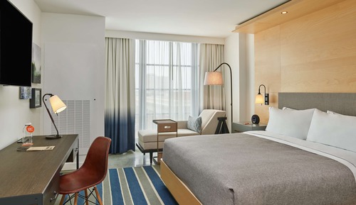Chambre Premium, 1 très grand lit, accessible aux personnes à mobilité réduite (3x3 Shower)