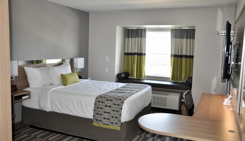 Chambre, 1 grand lit, non-fumeurs (Mobility/Hearing, Bathtub w/Grab Bars)