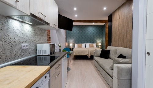 Studio, salle de bains privée (VERDE)