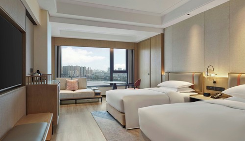 Chambre Deluxe, 2 lits doubles, vue lac