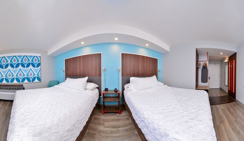 Chambre, 2 grands lits