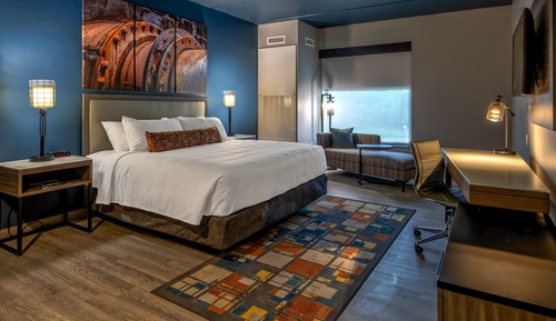 Chambre Standard, 1 très grand lit, accessible aux personnes à mobilité réduite (Communications)