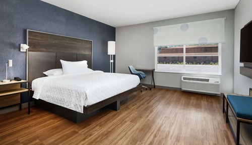 Chambre, 1 très grand lit, accessible aux personnes à mobilité réduite (Hearing, Roll-In Shower)