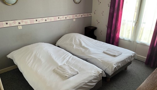 Chambre avec lits jumeaux, 2 lits une place