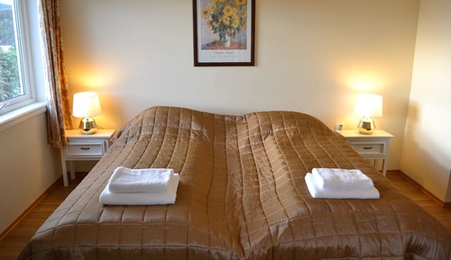 Chambre Double Classique, 2 lits une place, vue montagne