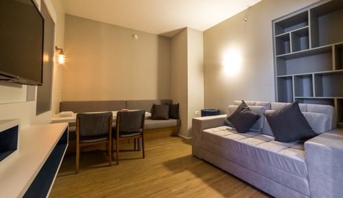 Appartement Deluxe, 1 lit double et 1 canapé-lit, cuisine