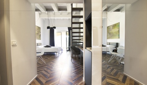 Suite, balcon, vue lac