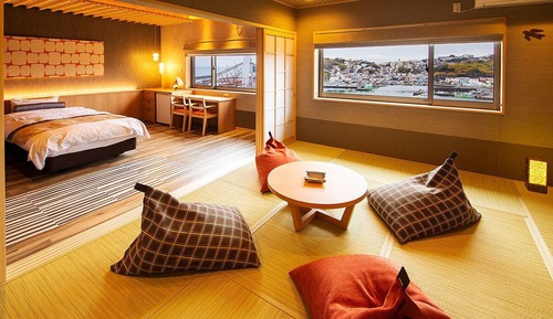 Chambre Deluxe avec lits jumeaux, non-fumeurs, en front de mer (Toki Tori no Uta)