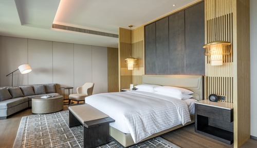 Suite, 1 très grand lit, vue mer