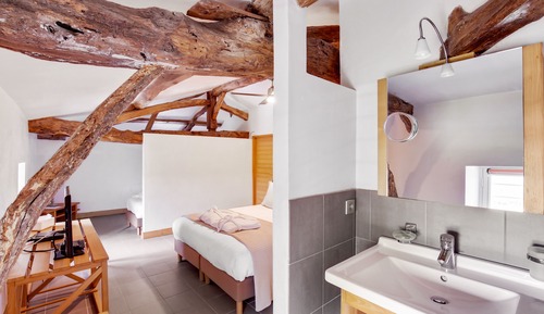 Chambre Triple Standard, salle de bains attenante, vue vignoble (Chambre Atypique )