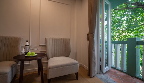 Chambre Triple Signature, balcon