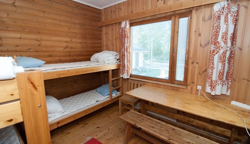 Chambre Quadruple, plusieurs lits, salle de bains commune